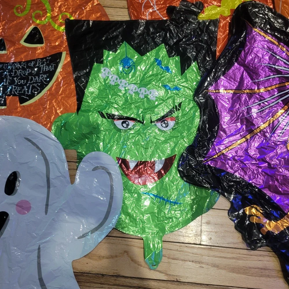 12pc Halloween Mylar Balloon Lot Large 34-36